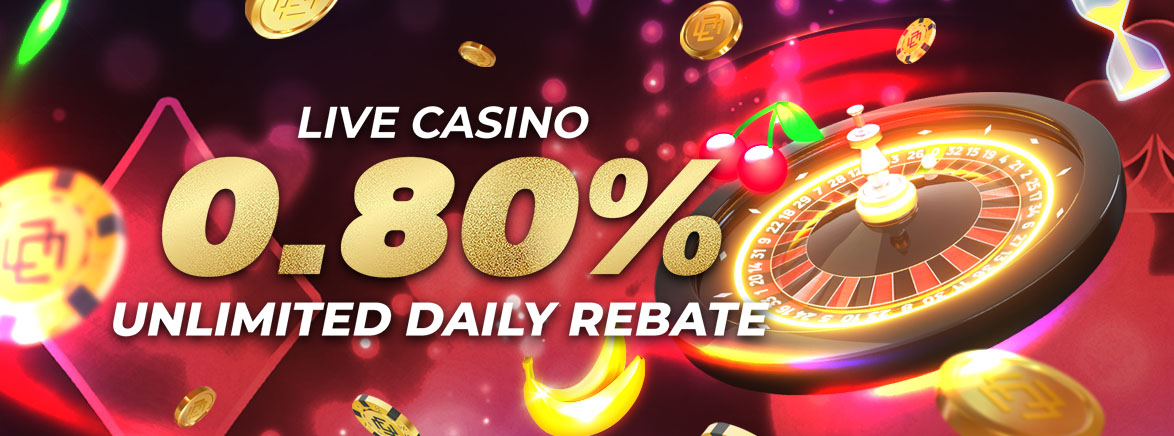 Casino 0.8% Unlimited Daily Rebate