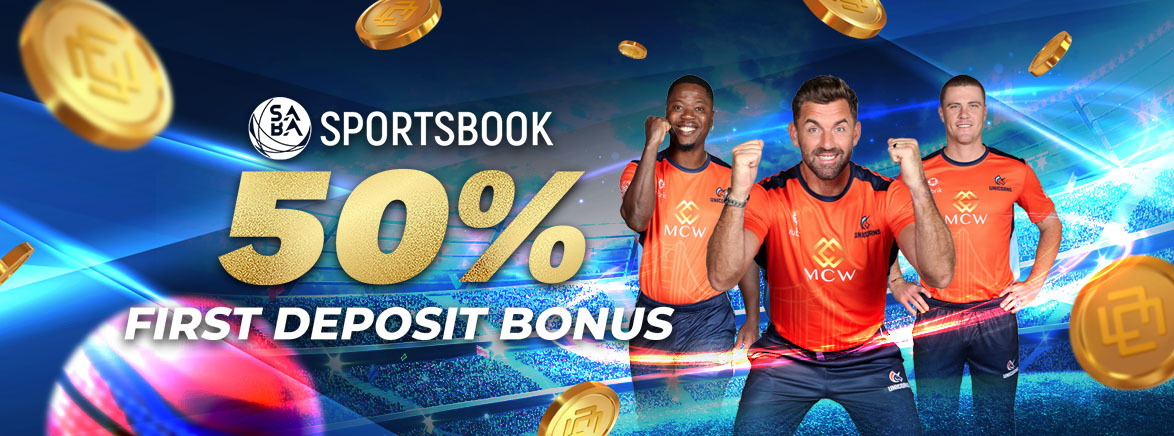 SPORTSBOOK 50% First Deposit Bonus 3,000 NPR 